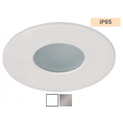 Foco Fijo Aluminio empotrar 86mm IP65, Ideal para baño